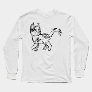 Doodle BLEP CAT Long Sleeve T-Shirt